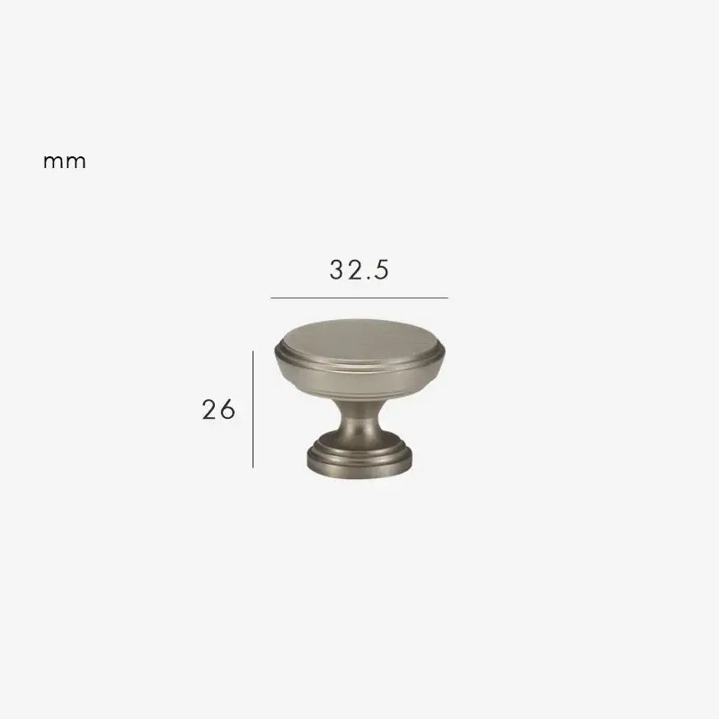 BRISTOL Solid Brass Cabinet & Cupboard Knob