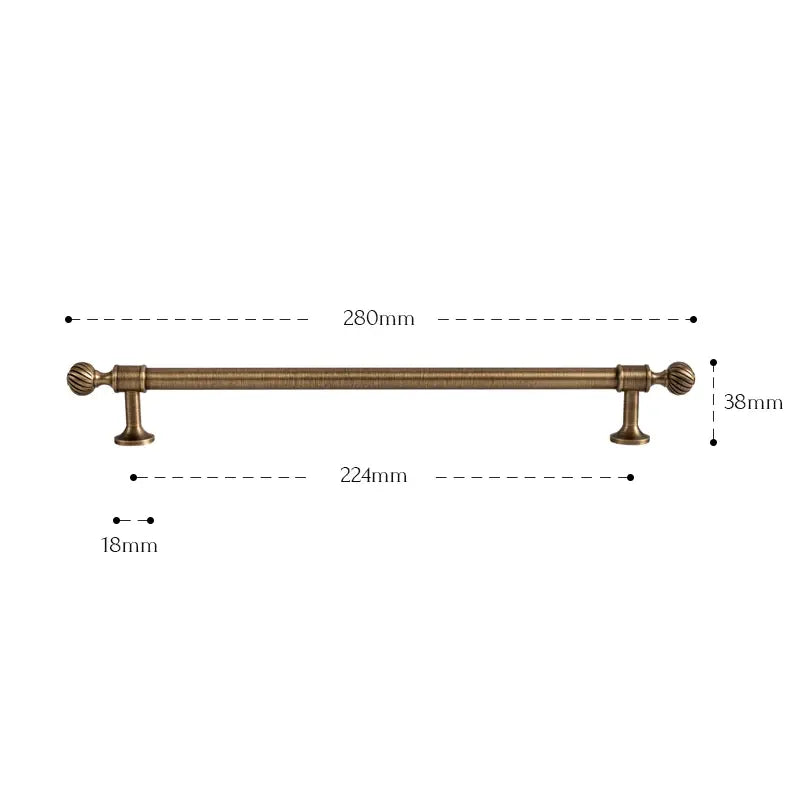 GILDOR Solid Brass Kitchen & Cabinet Handles