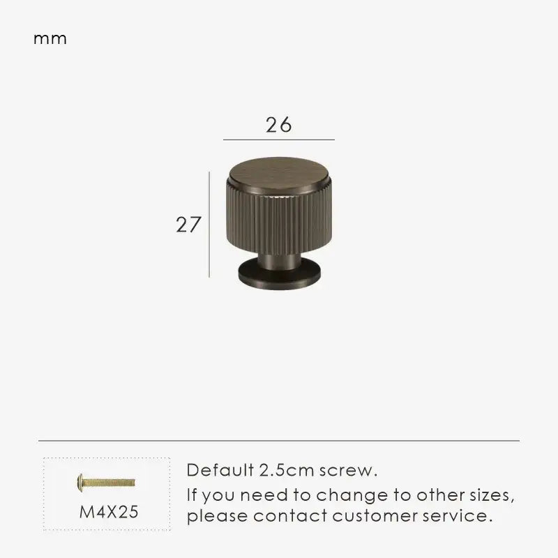 MAGNILA Solid Brass Cabinet & Cupboard Knob