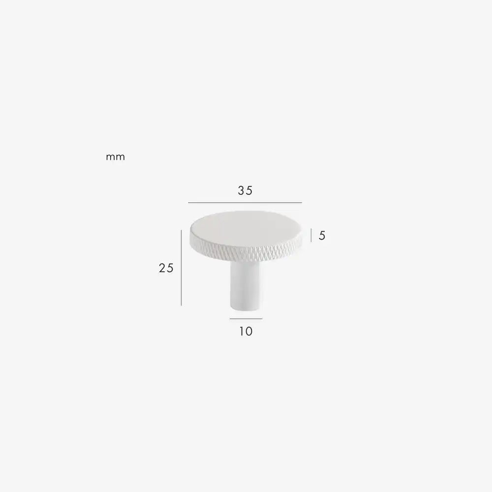 MORIAH Knurled Solid Brass Knob