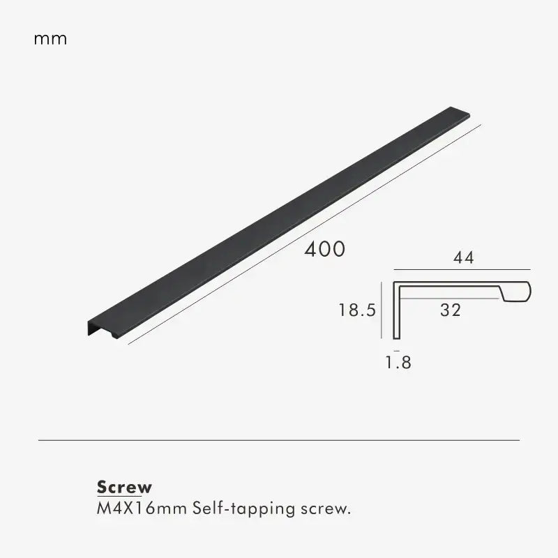 VISTRO Solid Brass Edge Pull Handle