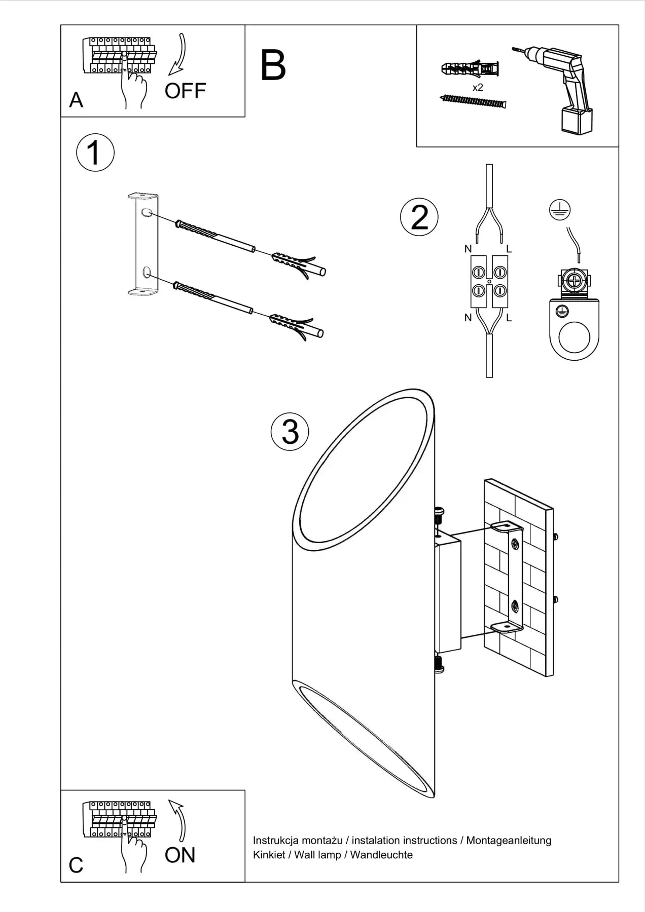 PENNE Wall Light