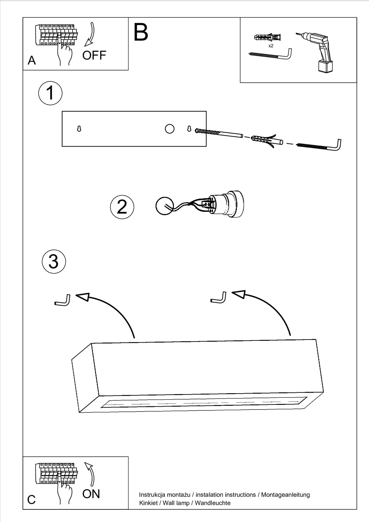 VEGA Ceramic Wall Light
