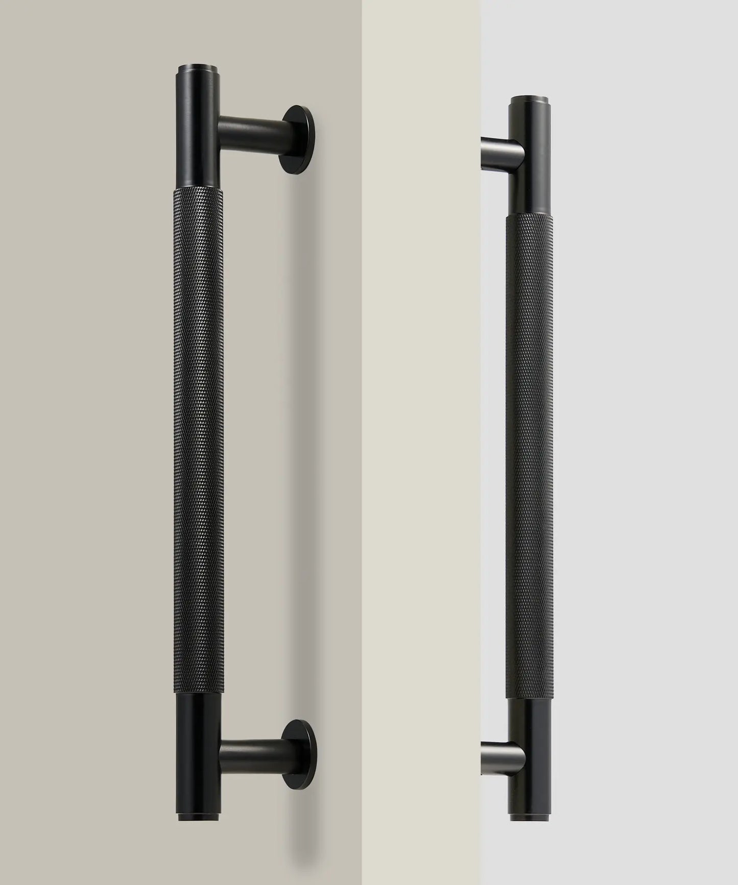 ARISTO Solid Brass Knurled Door Pull Handle