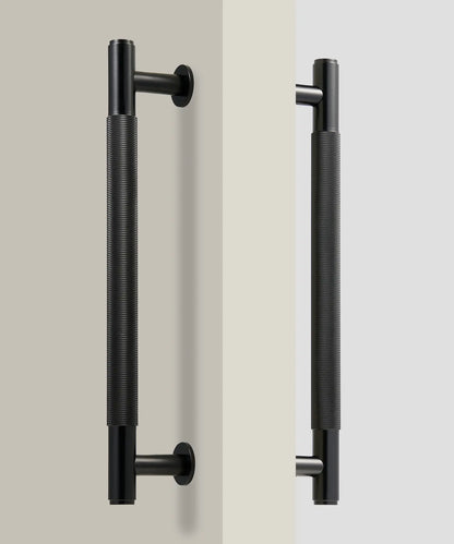 ARISTO Solid Brass Knurled Door Pull Handle