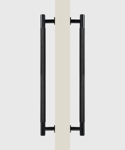 ARISTO Solid Brass Knurled Door Pull Handle