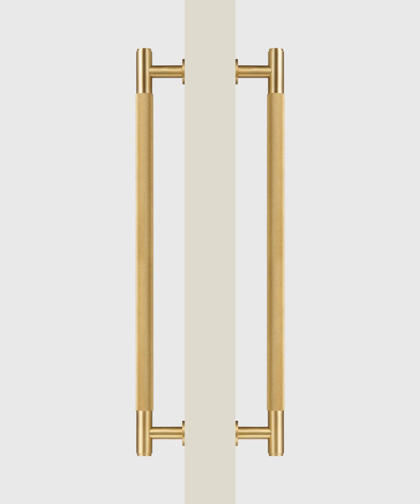 ARISTO Solid Brass Knurled Door Pull Handle