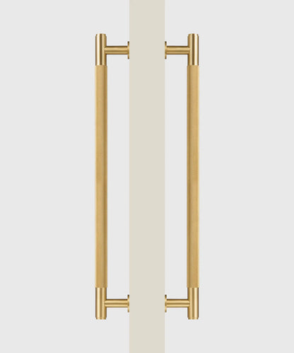 ARISTO Solid Brass Knurled Door Pull Handle