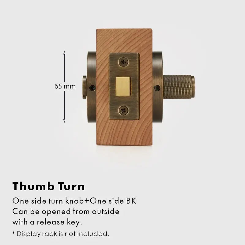 ARLO Knurled Bathroom Thumb Turn Lock