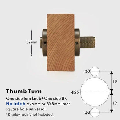 ARLO Knurled Bathroom Thumb Turn Lock