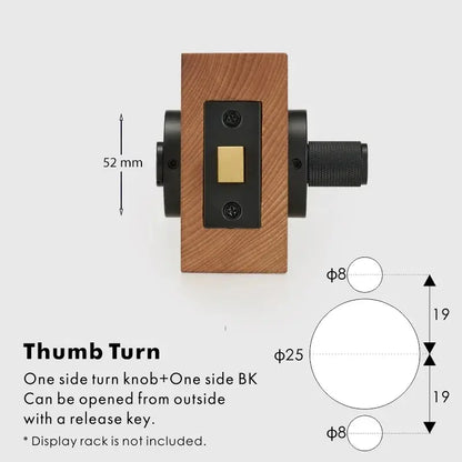 ARLO Knurled Bathroom Thumb Turn Lock