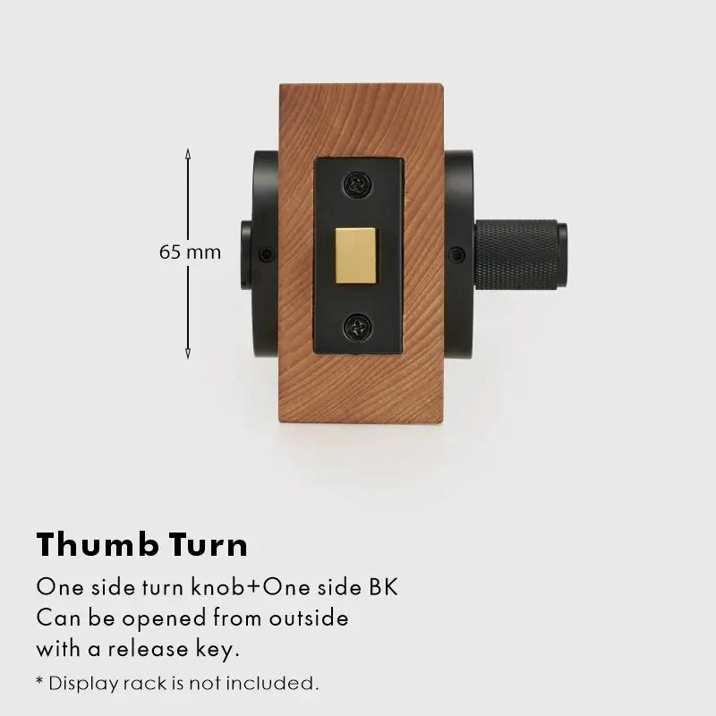 ARLO Knurled Bathroom Thumb Turn Lock