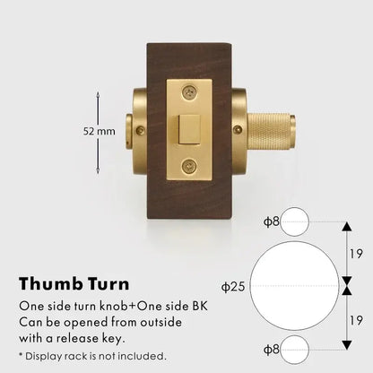 ARLO Knurled Bathroom Thumb Turn Lock