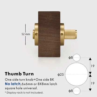 ARLO Knurled Bathroom Thumb Turn Lock