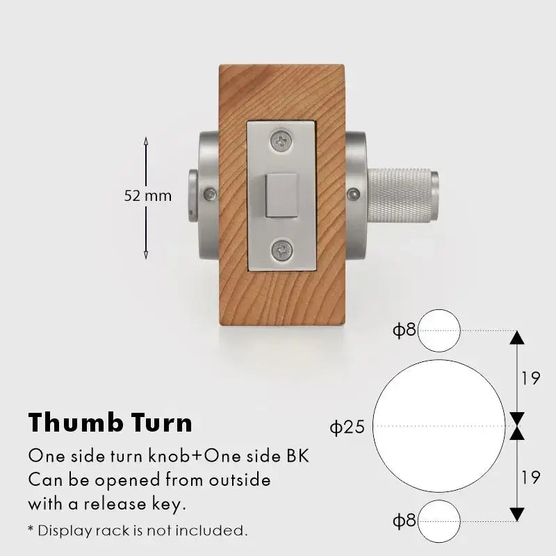 ARLO Knurled Bathroom Thumb Turn Lock