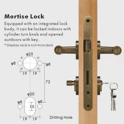 ATRIO Brass Lever Door Handles Set