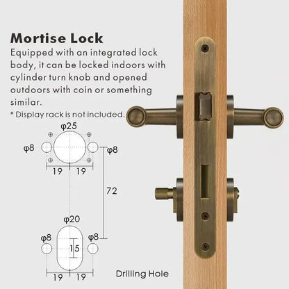 ATRIO Brass Lever Door Handles Set