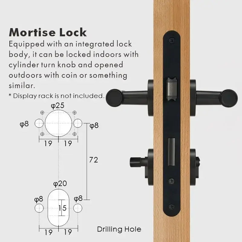 ATRIO Brass Lever Door Handles Set