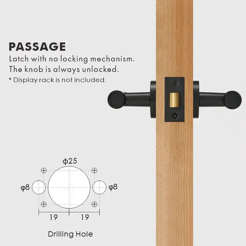 ATRIO Brass Lever Door Handles Set