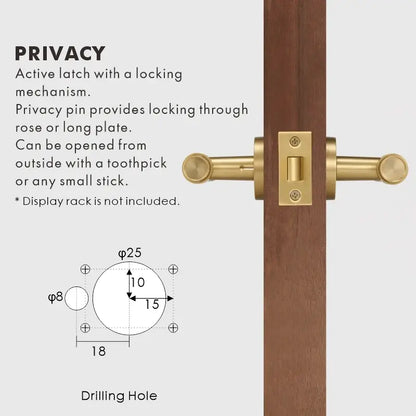 ATRIO Brass Lever Door Handles Set