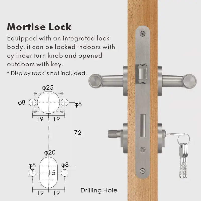 ATRIO Brass Lever Door Handles Set