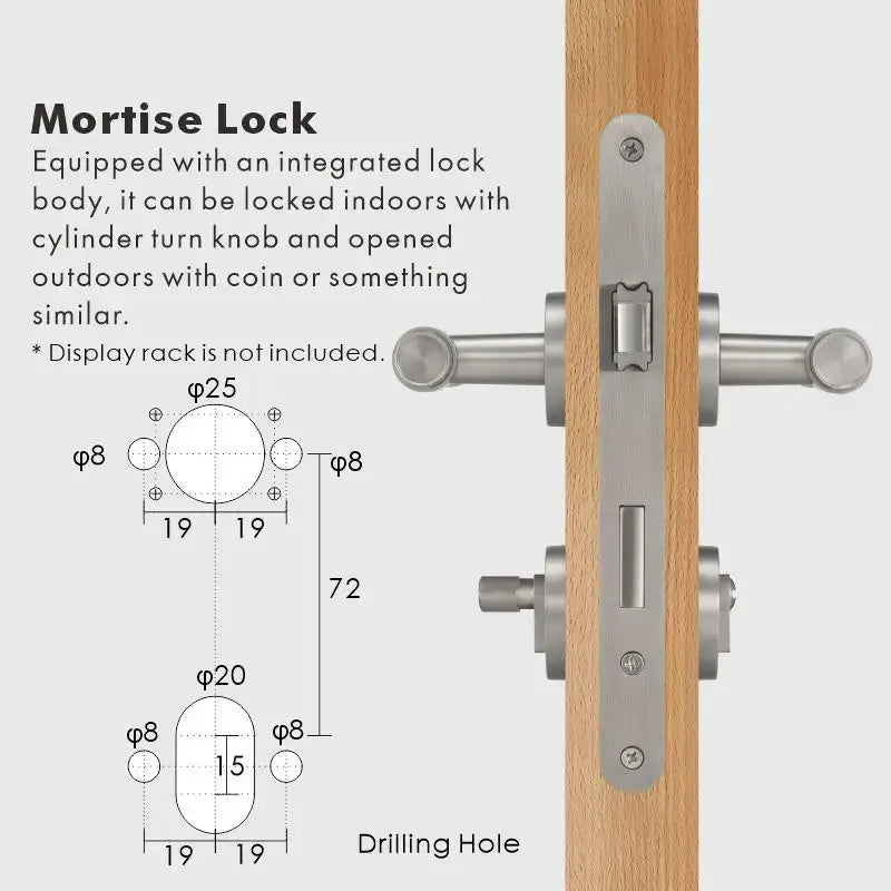 ATRIO Brass Lever Door Handles Set
