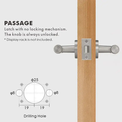 ATRIO Brass Lever Door Handles Set