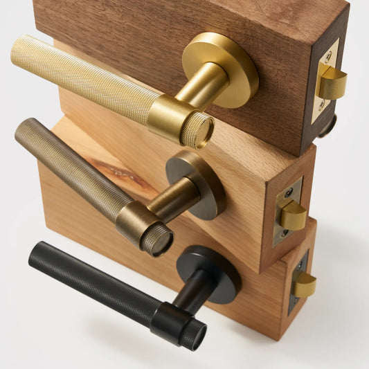 ATRIO Brass Lever Door Handles Set