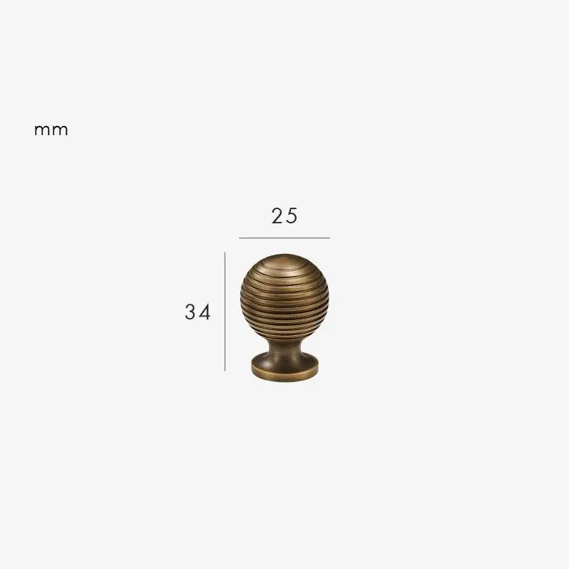 AURIC Solid Brass Cabinet & Cupboard Knob
