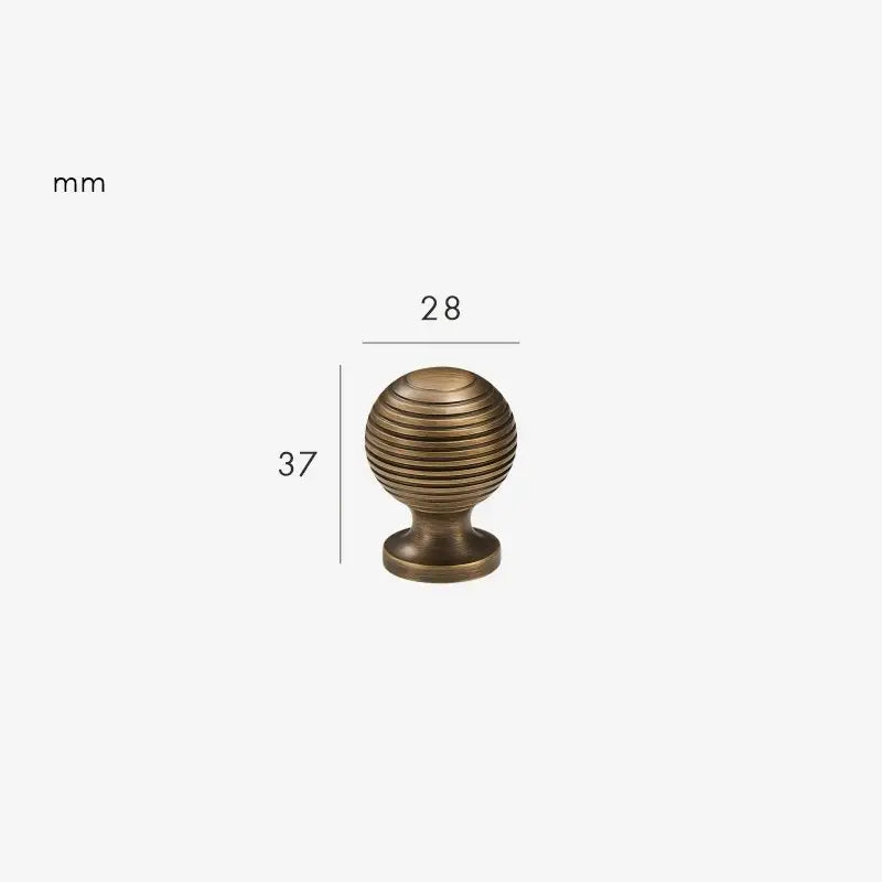 AURIC Solid Brass Cabinet & Cupboard Knob