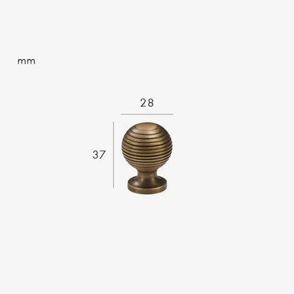 AURIC Solid Brass Cabinet & Cupboard Knob