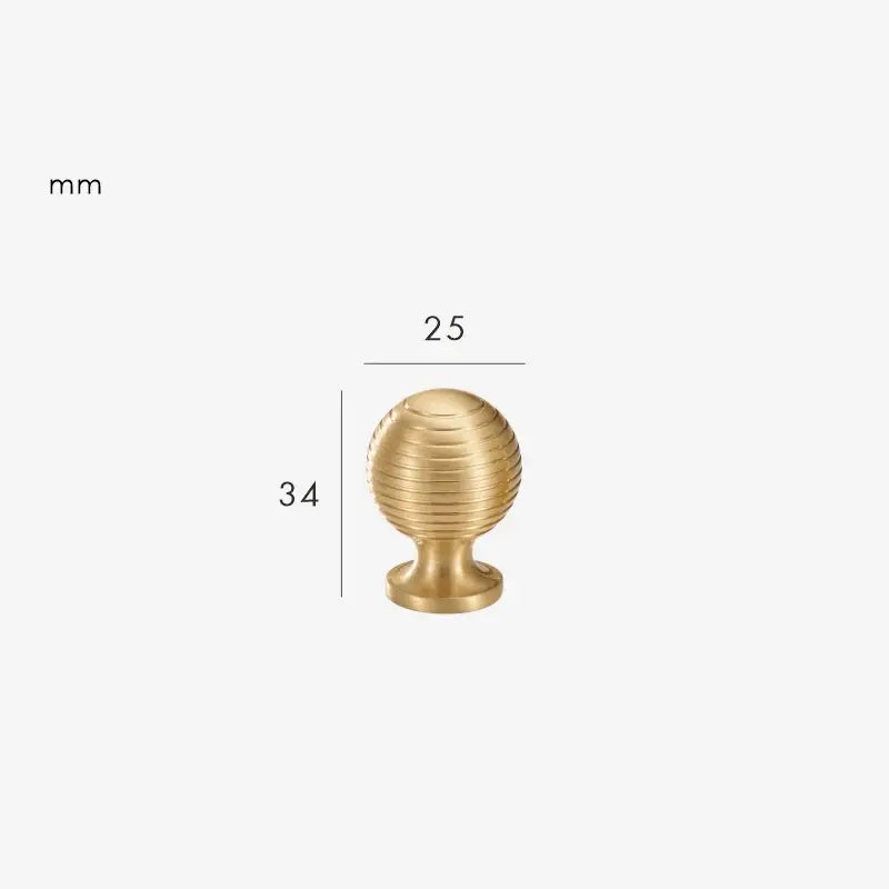 AURIC Solid Brass Cabinet & Cupboard Knob