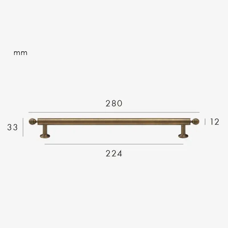 AURIC Solid Brass Kitchen & Cabinet Handles