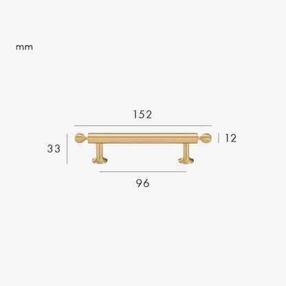 AURIC Solid Brass Kitchen & Cabinet Handles
