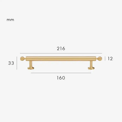 AURIC Solid Brass Kitchen & Cabinet Handles