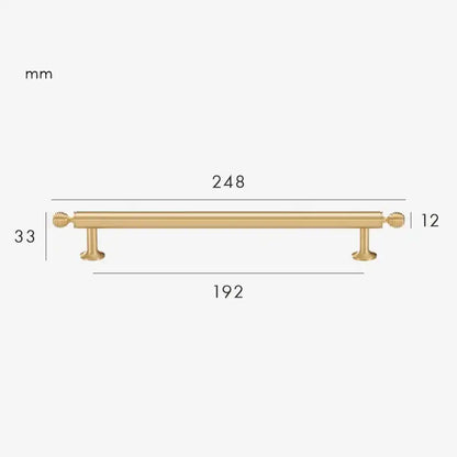 AURIC Solid Brass Kitchen & Cabinet Handles