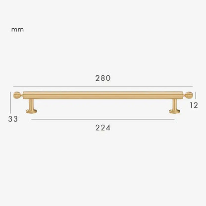 AURIC Solid Brass Kitchen & Cabinet Handles