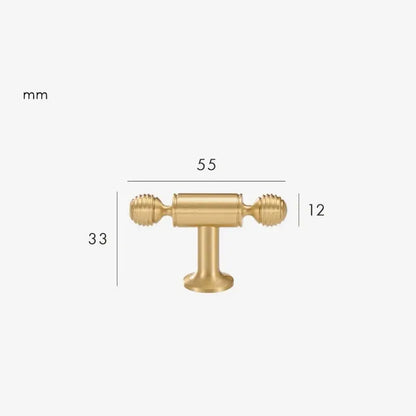 AURIC Solid Brass T-Bar Handle