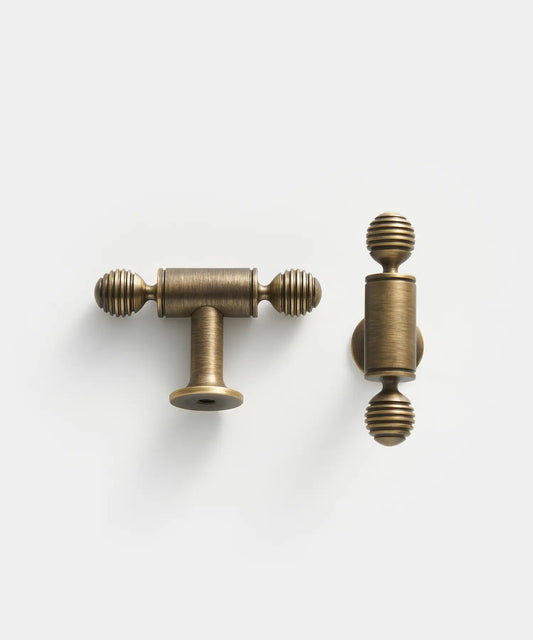 AURIC Solid Brass T-Bar Handle