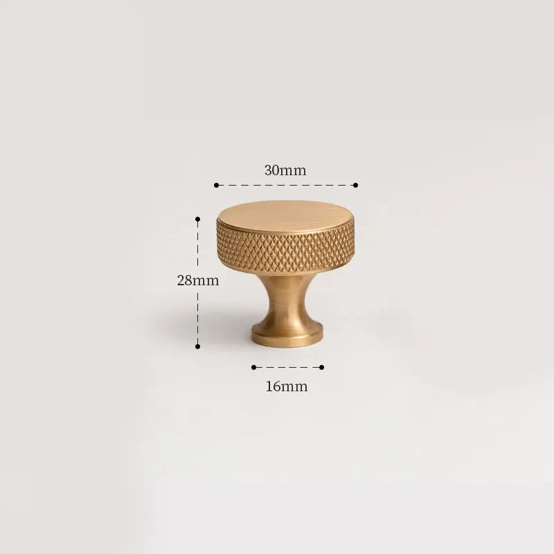 BANBURY Knurled Brass Cabinet & Drawer Knob