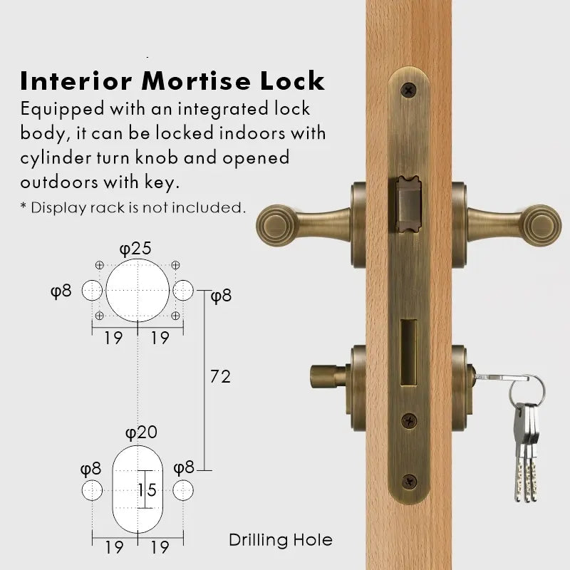 BRISTOL Brass Lever Door Handles Set