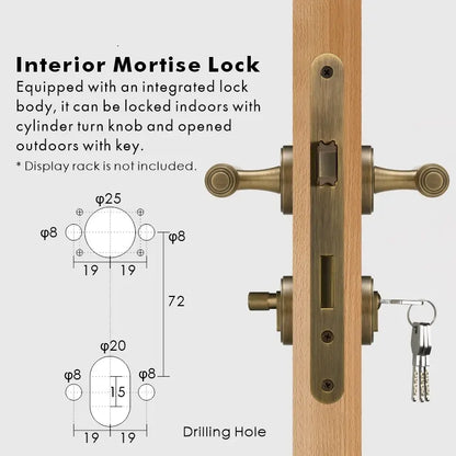 BRISTOL Brass Lever Door Handles Set