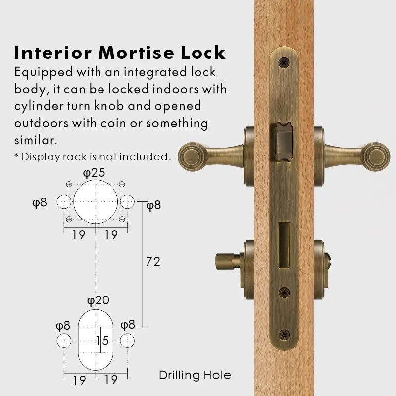 BRISTOL Brass Lever Door Handles Set