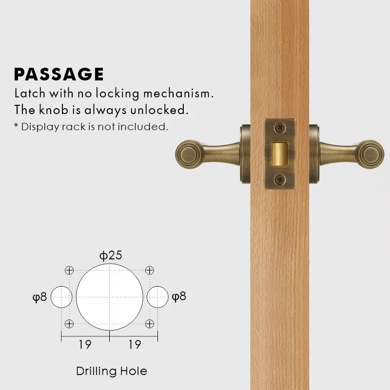 BRISTOL Brass Lever Door Handles Set