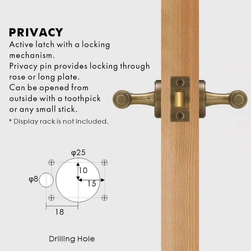 BRISTOL Brass Lever Door Handles Set