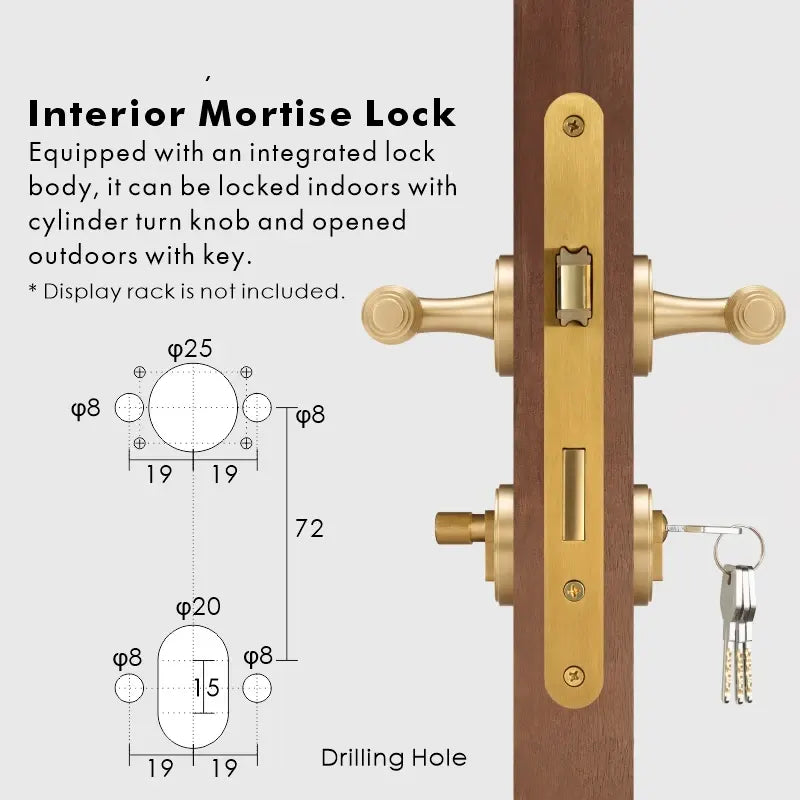 BRISTOL Brass Lever Door Handles Set