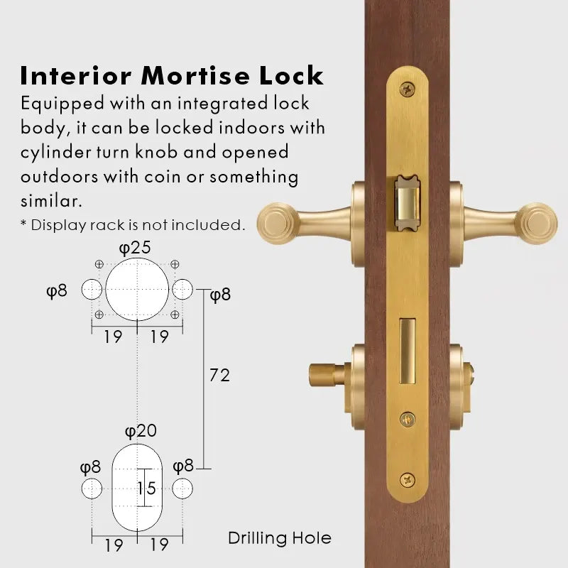BRISTOL Brass Lever Door Handles Set