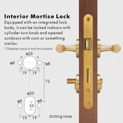 BRISTOL Brass Lever Door Handles Set
