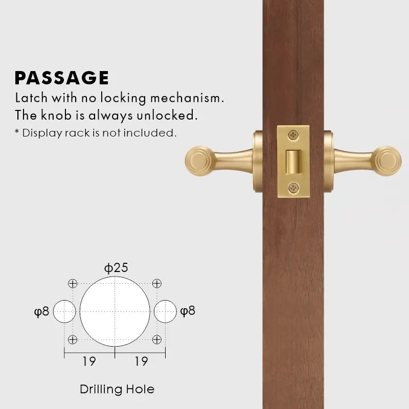 BRISTOL Brass Lever Door Handles Set