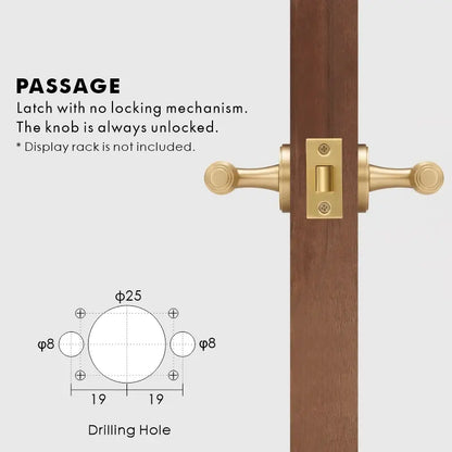 BRISTOL Brass Lever Door Handles Set